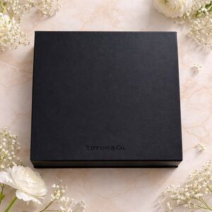Authentic Tiffany & Co. Black Leather Jewelry Box